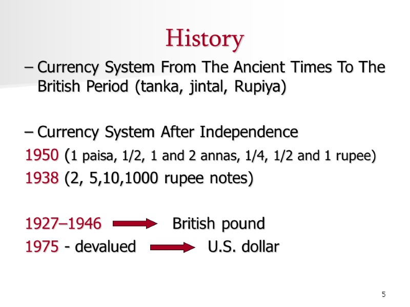 5 History Currency System From The Ancient Times To The British Period (tanka, jintal,
